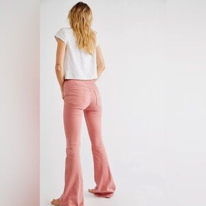 Free people Dusty Rose flare Pants